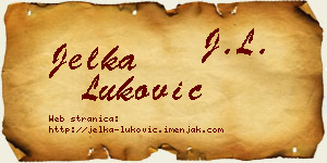 Jelka Luković vizit kartica